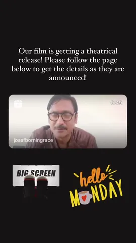 Our film is getting a theatrical release! Please follow the page below to get the details as they are announced!