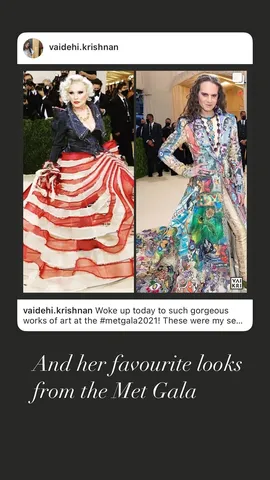 And her favourite looks from the Met Gala