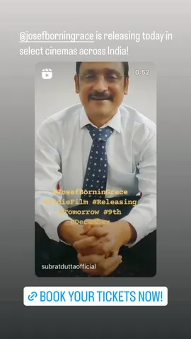 @josefborningrace is releasing today in select cinemas across India!