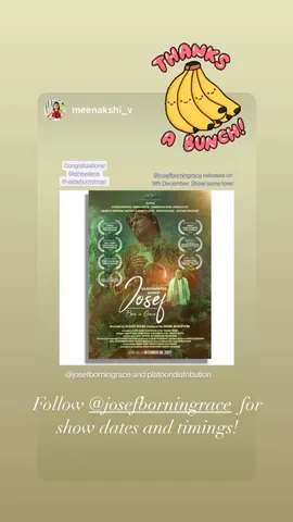 Follow @josefborningrace  for show dates and timings!