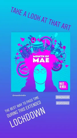 THE BEST WAY TO PASS TIME DURING THIS EXTENDED 
LOCKDOWN TAKE A LOOK AT THAT ART